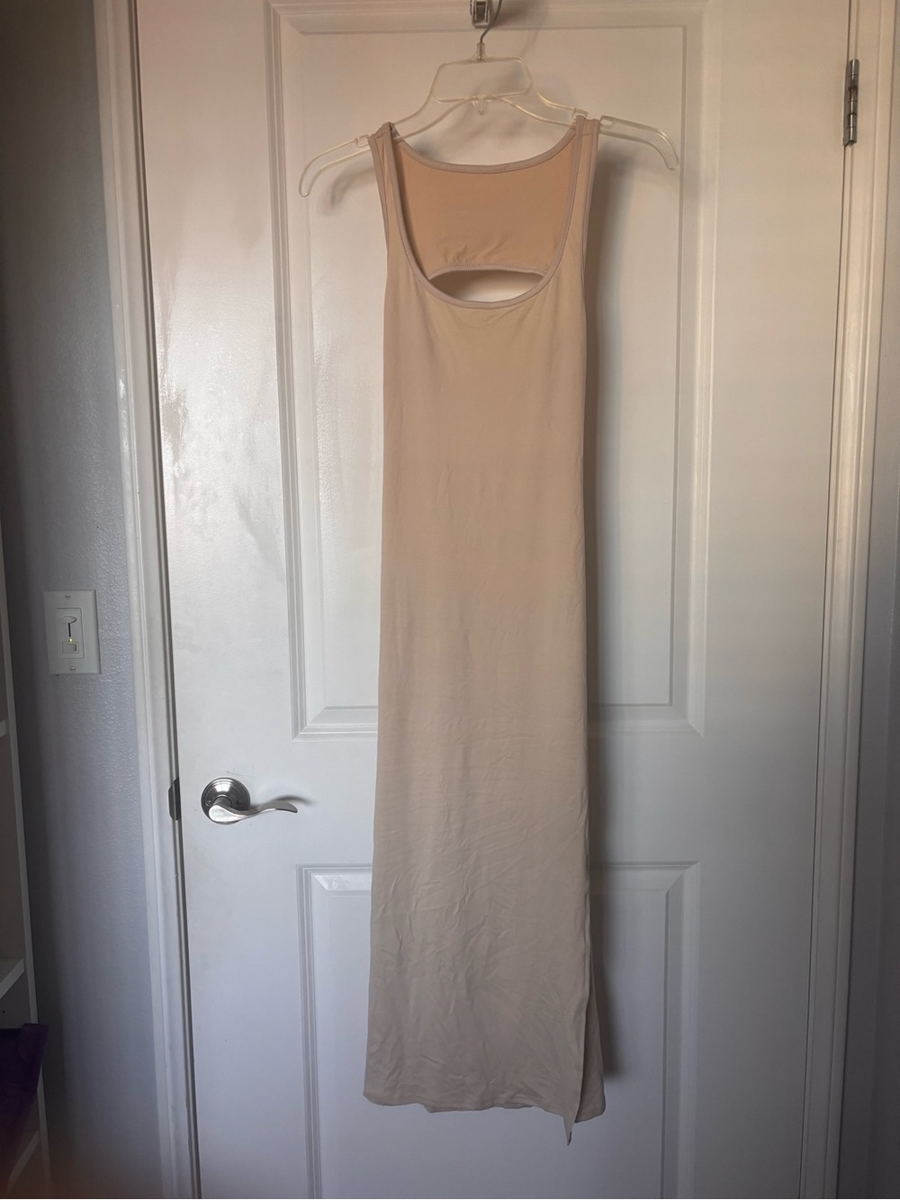 Sleeveless Nude Tank Maxi Dress